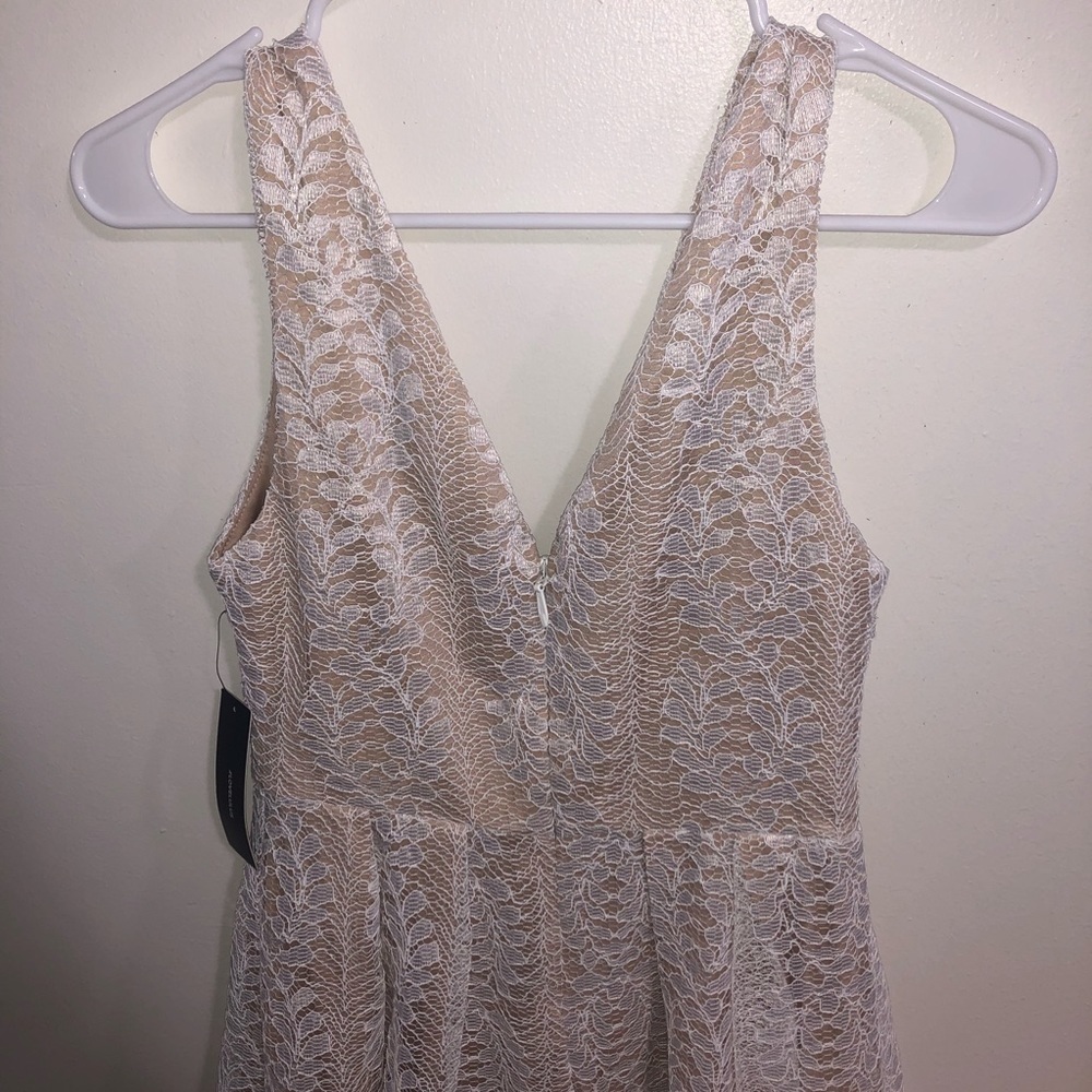 Lulu’s All of my heart white Lace Vacation Travel Beach Skater Mini Dress Size S - Picture 6 of 8